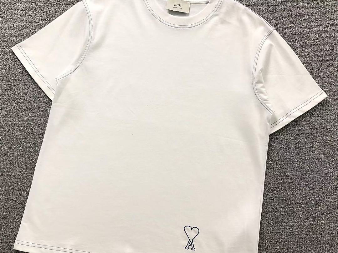 AMI 98 AMI T-SHIRT 3205180817 (Im 170Cm 65Kg I Wear Size S In The Phot) - Image 8