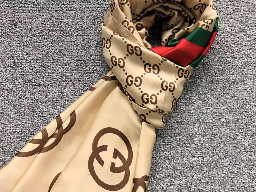 Gucci 85 G⭐C⭐I SCARF 31062822102 (Long 180CM* Wide 90CM*) - Image 8
