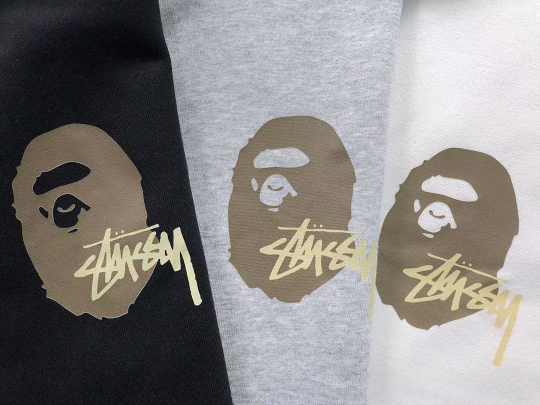 Bape 125 BAPE STUSSY HOODIE 4111281117 (Im 170Cm 55Kg I Wear Size S In The Phot) - Image 21