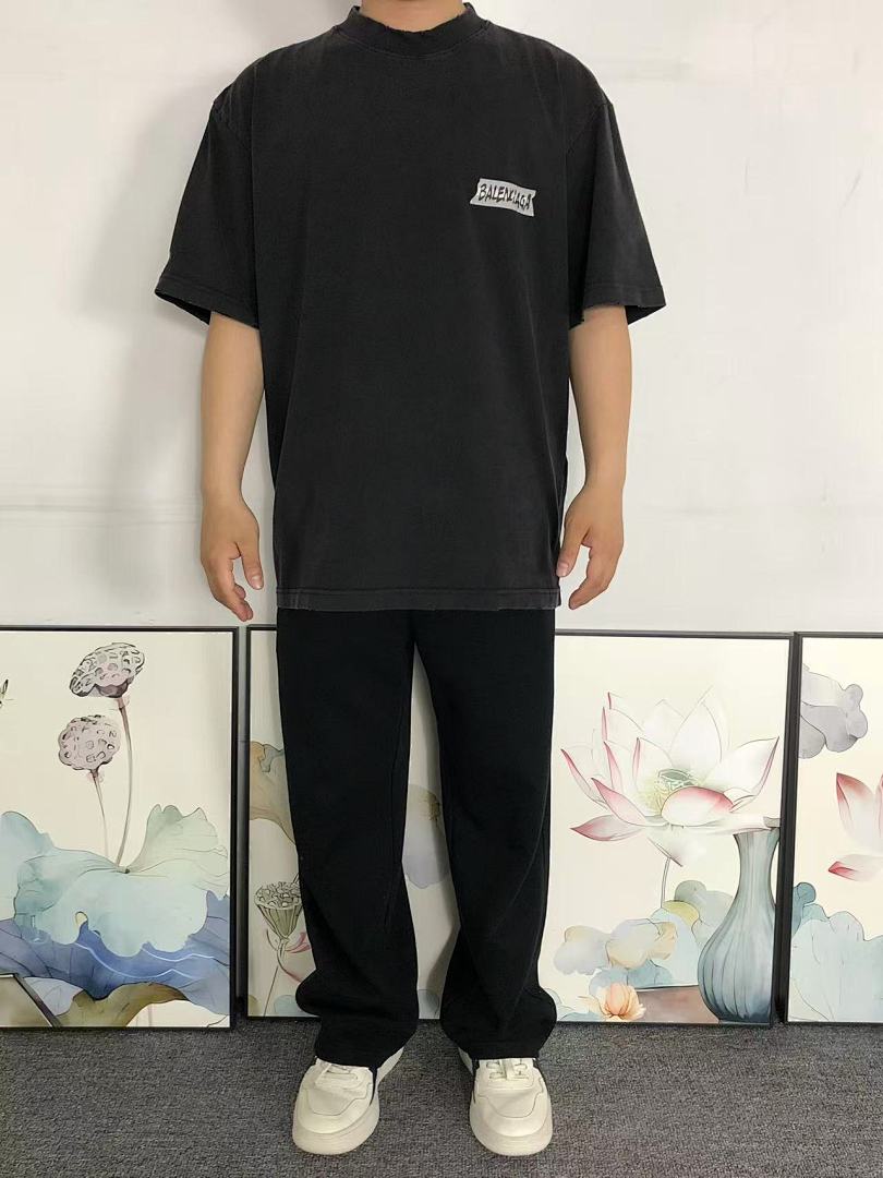 Balenciaga 125 B⭐L⭐⭐⭐IA⭐A T-SHIRT 3203242421 (Im 170Cm 60Kg I Wear Size S In The Phot) - Image 3