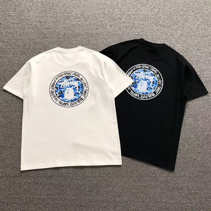 Bape 85 BAPE STUSSY T-SHIRT 124230431 (Im 170Cm 60Kg I Wear Size M In The Phot)