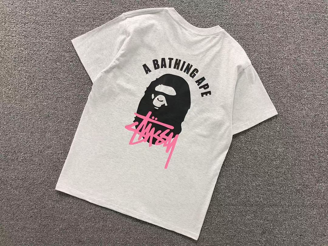 Bape 85 BAPE STUSSY T-SHIRT 4105171717 (Im 170Cm 60Kg I Wear Size S In The Phot) - Image 16