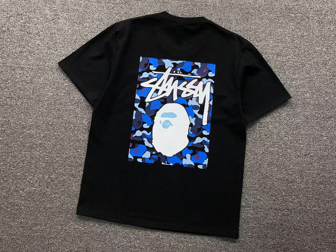 Bape 79 BAPE STUSSY T-SHIRT 411183542 (Im 170Cm 57Kg I Wear Size S In The Phot) - Image 11