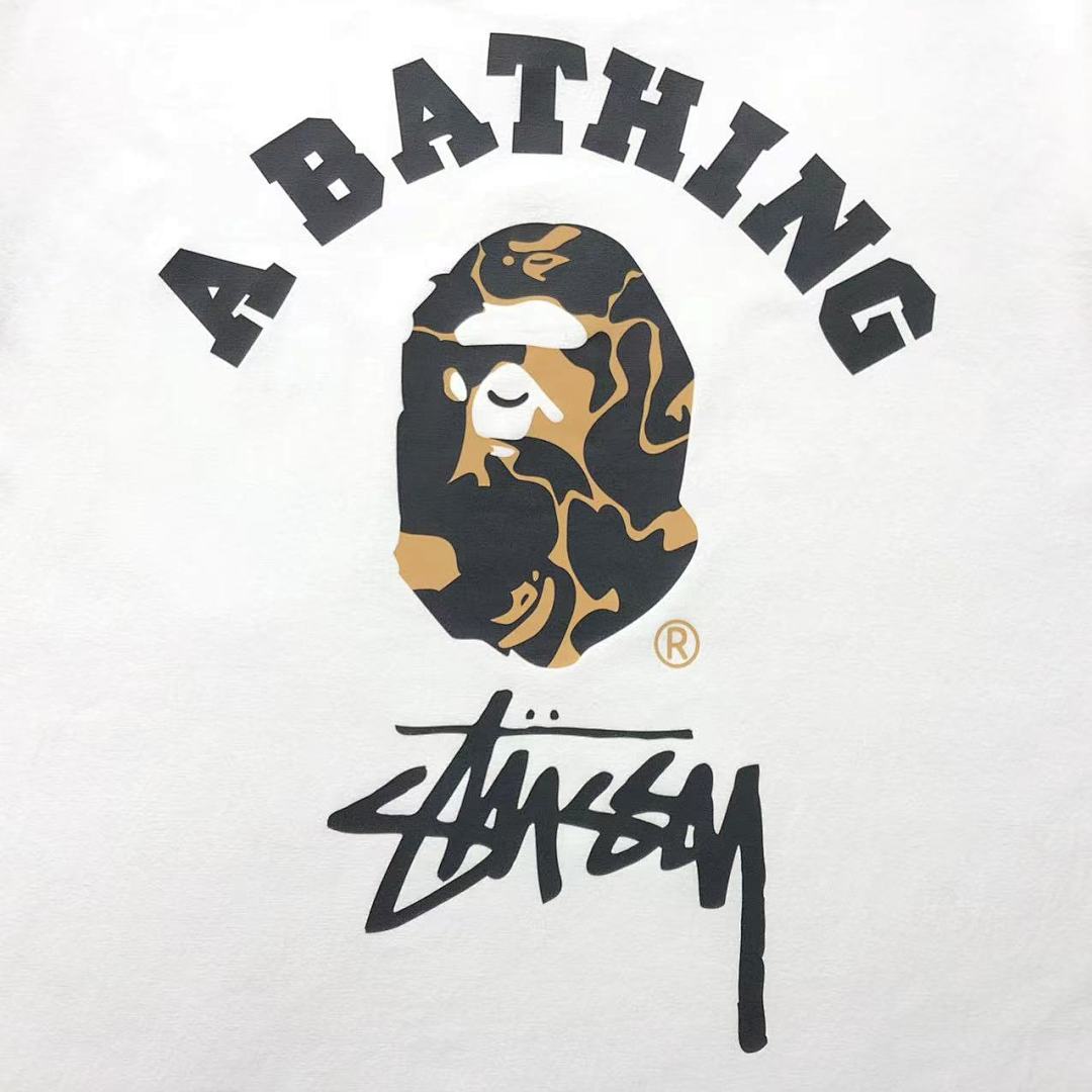 Bape 85 STUSSY BAPE T-SHIRT 3104111731 (Im 170Cm 60Kg I Wear Size M In The Phot) - Image 10