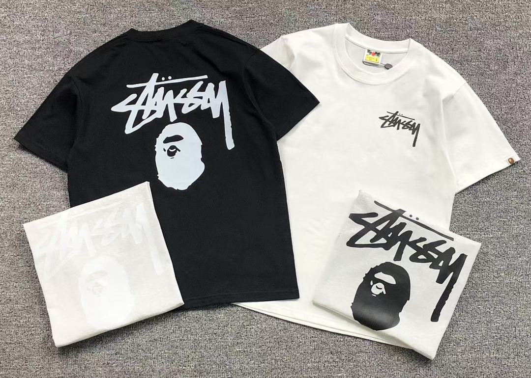 Bape 85 BAPE STUSSY T-SHIRT 4105172198 (Im 170Cm 60Kg I Wear Size S In The Phot) - Image 5