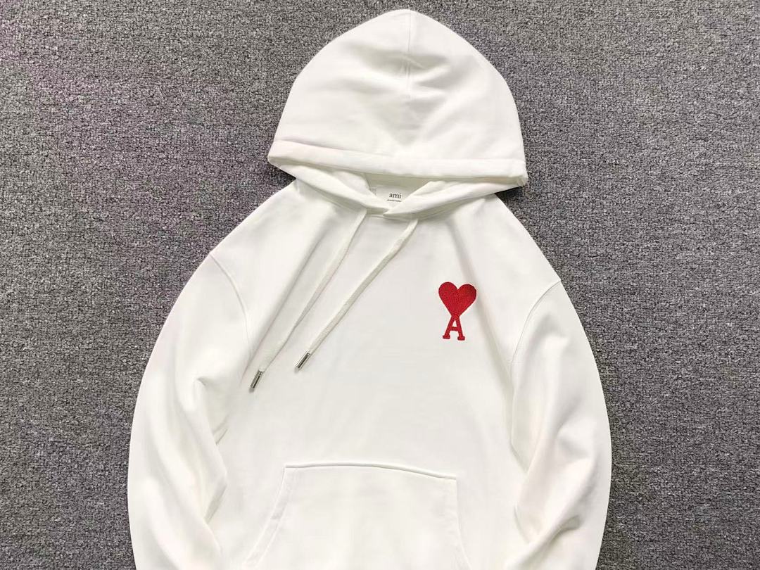 AMI 158 AMI HOODIE 3201081417 (Im 170Cm 60Kg I Wear Size S In The Phot) - Image 8