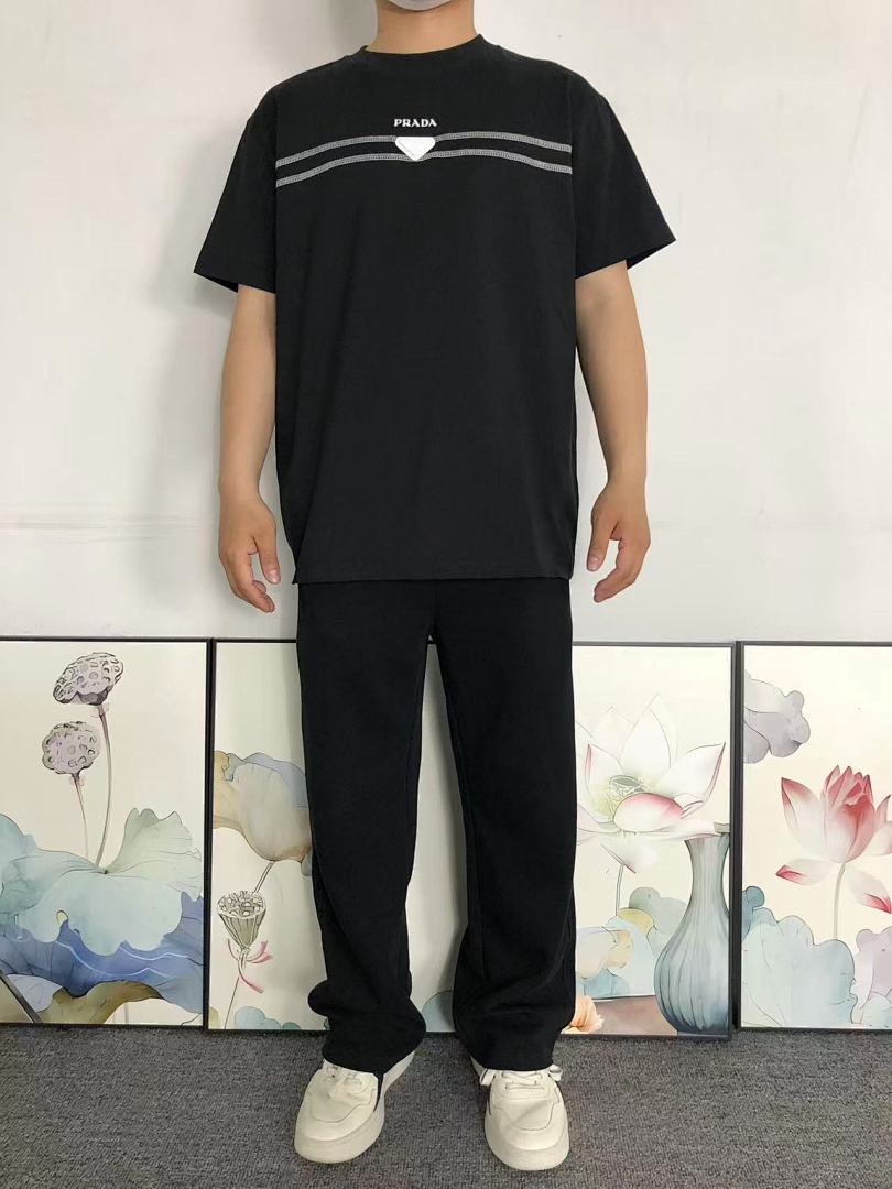 Prada 118 P⭐A⭐A T-SHIRT 3203200321 (Im 170Cm 60Kg I Wear Size L In The Phot) - Image 3