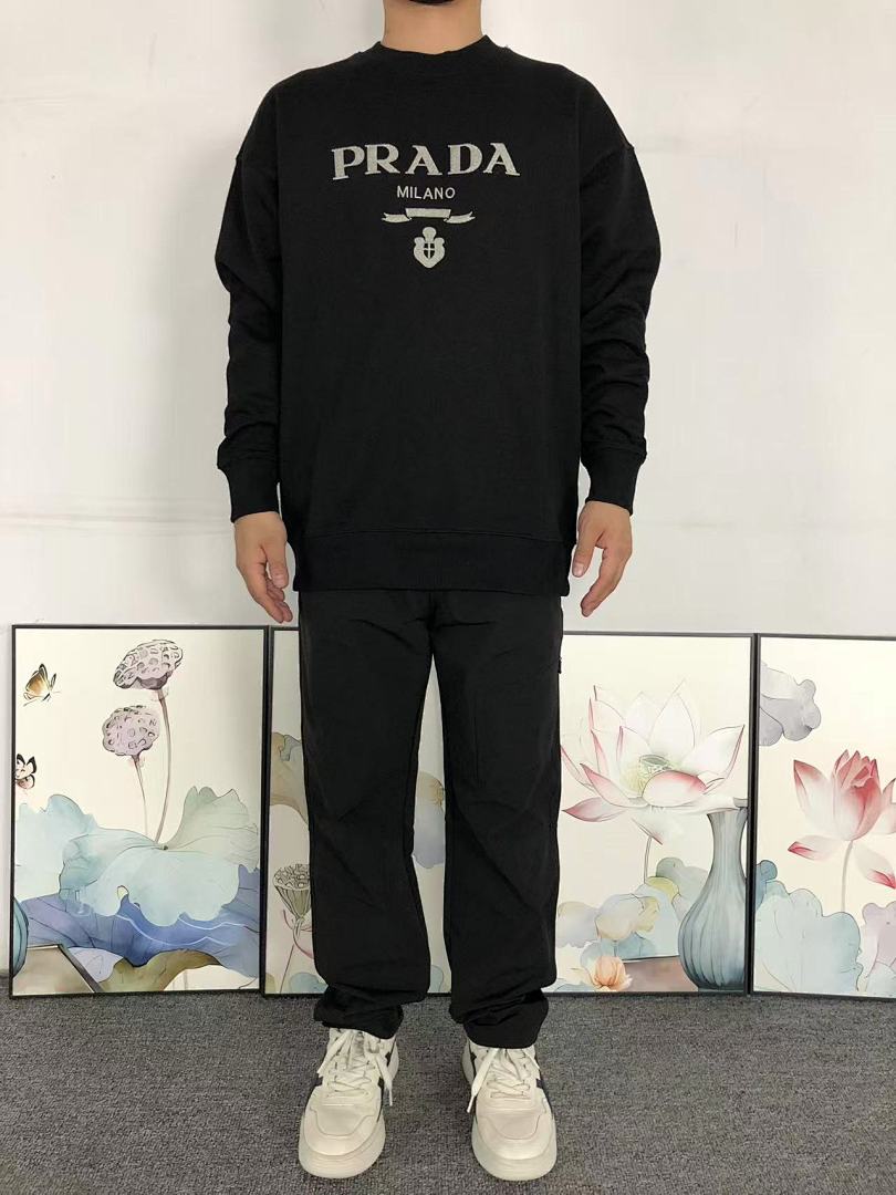 Prada 165 P⭐A⭐A HOODIE 3110082521 (Im 170Cm 60Kg I Wear Size L In The Phot) - Image 3