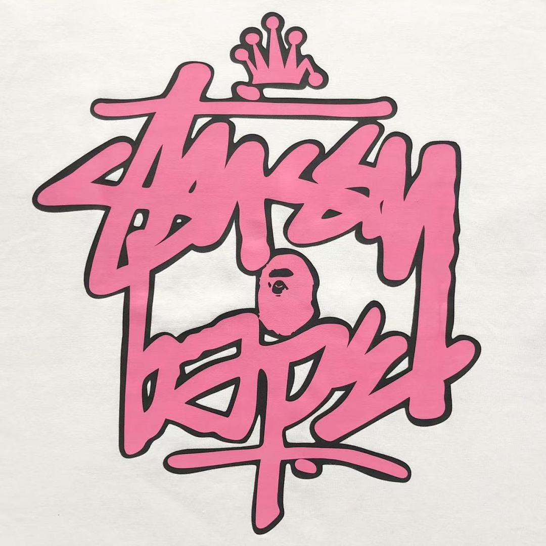 Bape 79 BAPE STUSSY T-SHIRT 411183142 (Im 170Cm 57Kg I Wear Size S In The Phot) - Image 15