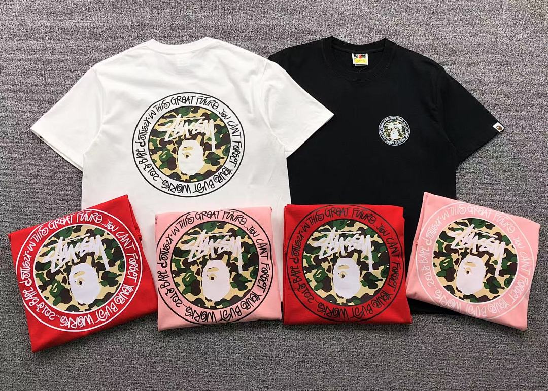 Bape 78 BAPE STUSSY T-SHIRT 411183242 (Im 170Cm 57Kg I Wear Size S In The Phot) - Image 5