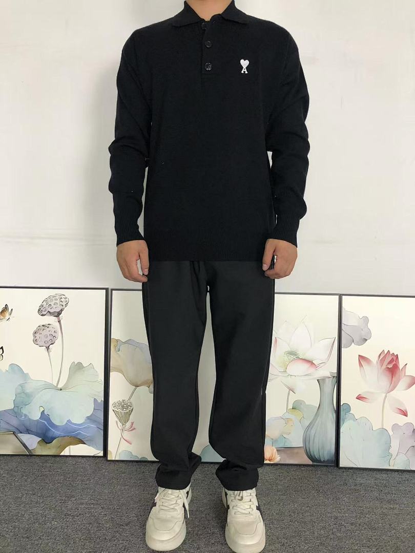AMI 115 AMI SWEATER 510180788 (Im 170Cm 60Kg I Wear Size S In The Phot) - Image 3