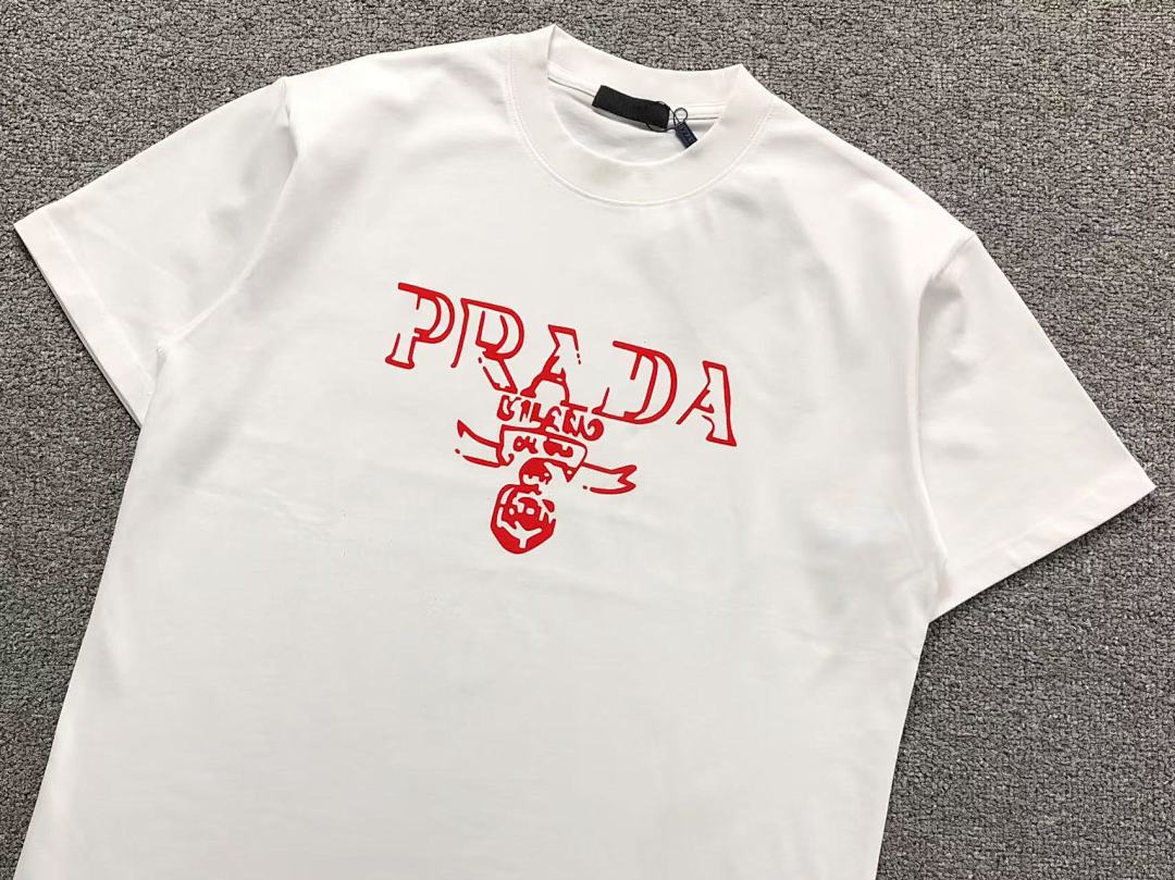 Prada 118 P⭐A⭐A T-SHIRT 41080211133 (Im 170Cm 60Kg I Wear Size XL In The Phot) - Image 8