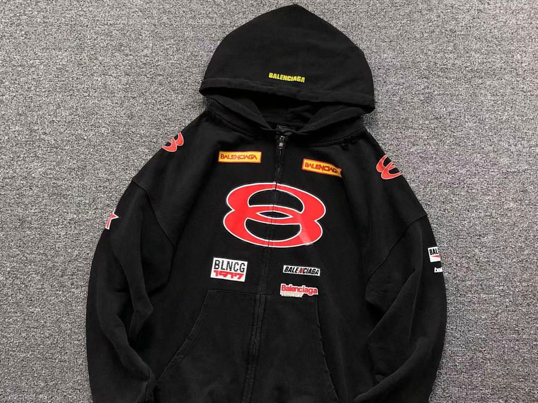 Balenciaga 258 B⭐L⭐⭐⭐IA⭐A HOODIE 5102713136 (Im 170Cm 60Kg I Wear Size S In The Phot) - Image 8