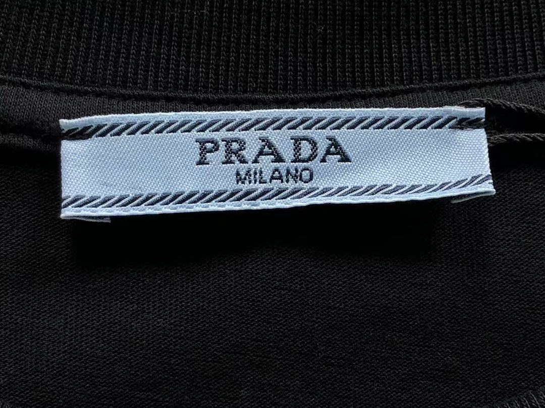 Prada 95 P⭐A⭐A T-SHIRT 3203181003 (Im 170Cm 60Kg I Wear Size M In The Phot) - Image 16