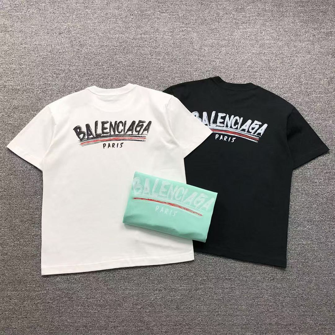 Balenciaga 115 B⭐L⭐⭐⭐IA⭐A T-SHIRT 412200821 (Im 170Cm 57Kg I Wear Size M In The Phot)