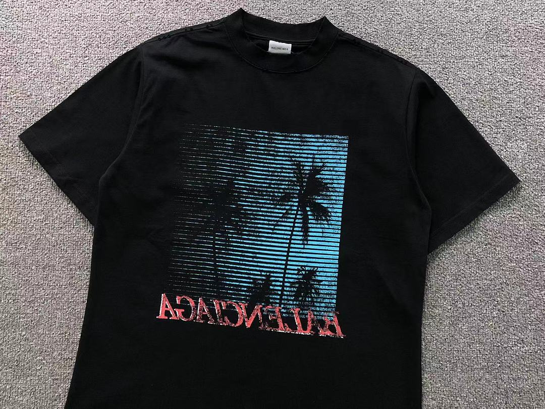 Balenciaga 128 B⭐L⭐⭐⭐IA⭐A T-SHIRT 42060512163 (Im 170Cm 60Kg I Wear Size XS In The Phot) - Image 7