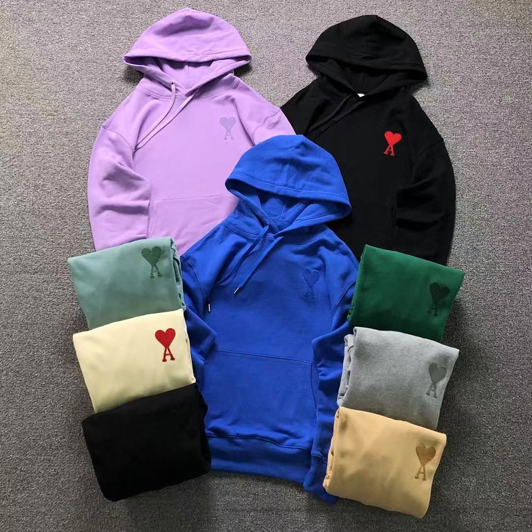 AMI 188 AMI HOODIE 22082705001 (Im 170Cm 60Kg I Wear Size M In The Phot)