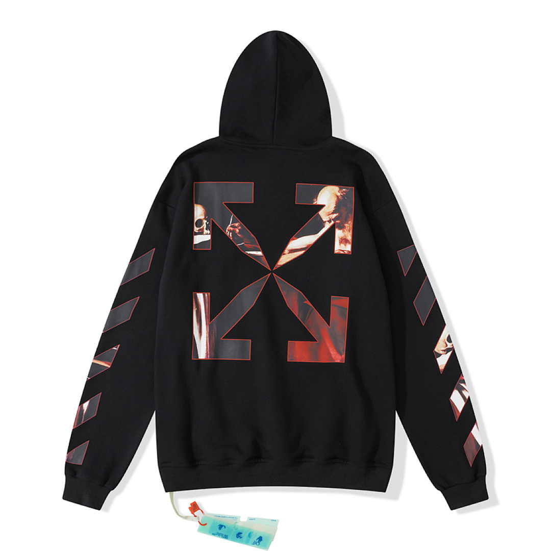 Off-White 129 OFF-WHITE (WHITE HOODIE) - Image 3