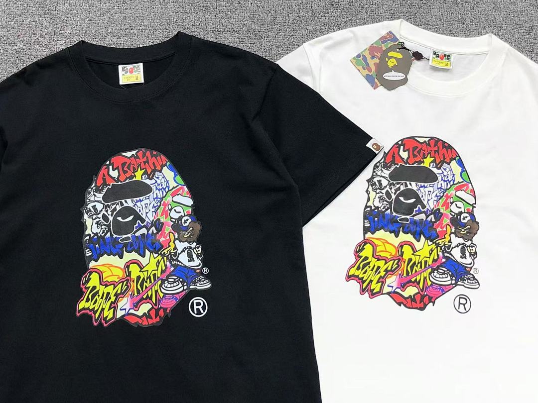 Bape 79 BAPE T-SHIRT 211112042 (Im 170Cm 57Kg I Wear Size M In The Phot) - Image 5