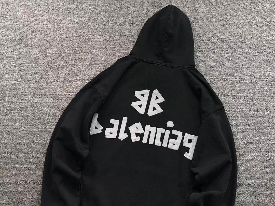 Balenciaga 258 B⭐L⭐⭐⭐IA⭐A HOODIE 31010043221 (Im 170Cm 60Kg I Wear Size M In The Phot) - Image 7