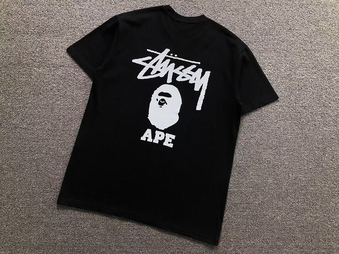 Bape 85 BAPE STUSSY T-SHIRT 124150231 (Im 170Cm 60Kg I Wear Size M In The Phot) - Image 11
