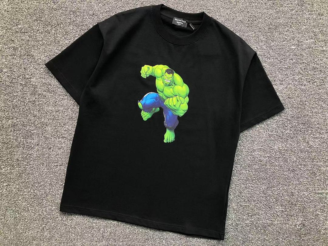 Balenciaga 95 B⭐L⭐⭐⭐IA⭐A T-SHIRT 1105190299 (Im 170Cm 60Kg I Wear Size M In The Phot) - Image 9