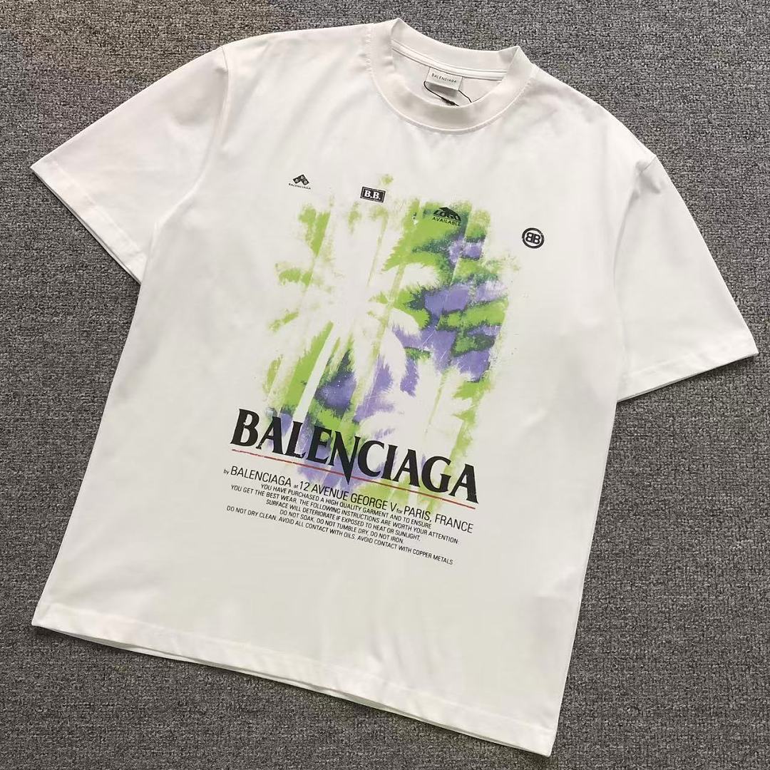 Balenciaga 129 B⭐L⭐⭐⭐IA⭐A T-SHIRT 3206172621 (Im 170Cm 60Kg I Wear Size S In The Phot), photo 1
