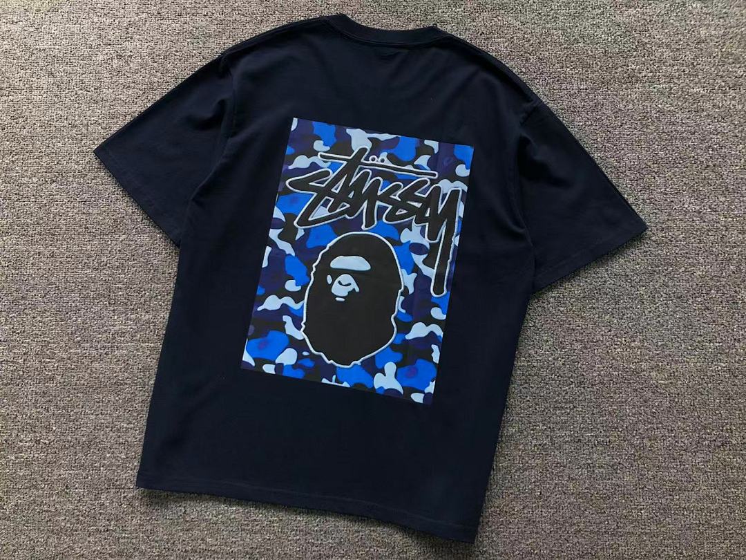 Bape 85 BAPE STUSSY T-SHIRT 3111050421 (Im 170Cm 60Kg I Wear Size M In The Phot) - Image 13