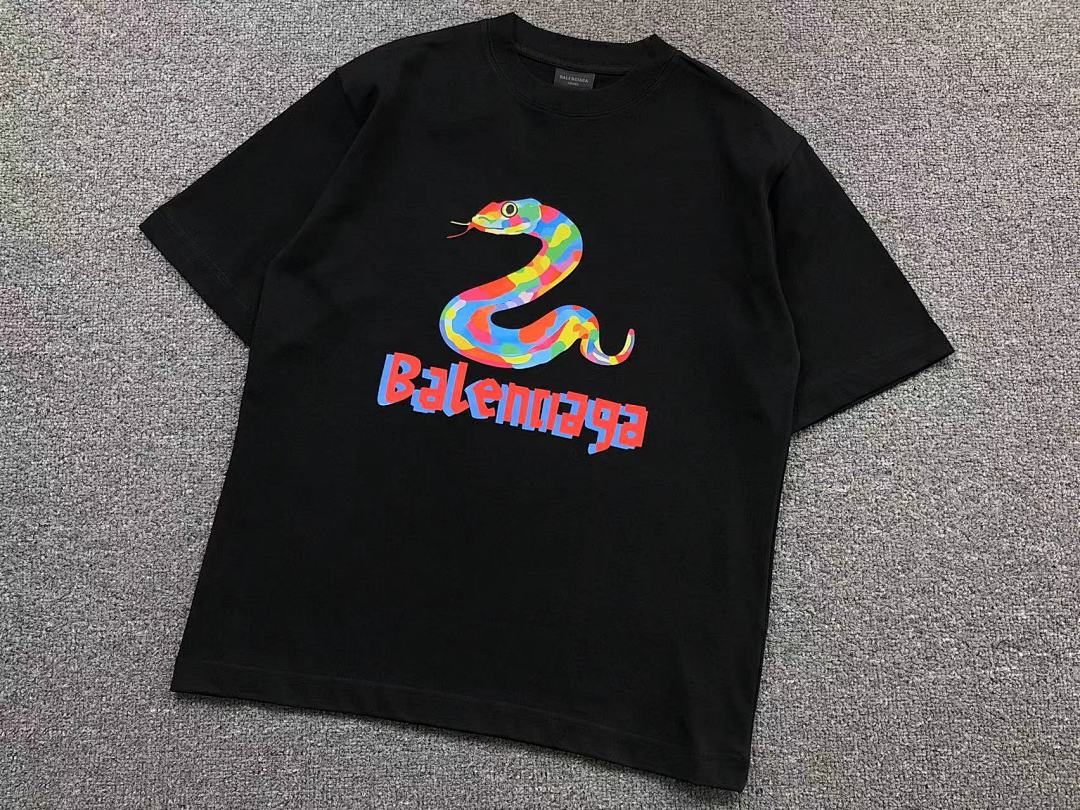 Balenciaga 95 B⭐L⭐⭐⭐IA⭐A T-SHIRT 502171881 (Im 170Cm 57Kg I Wear Size 1 In The Phot) - Image 8