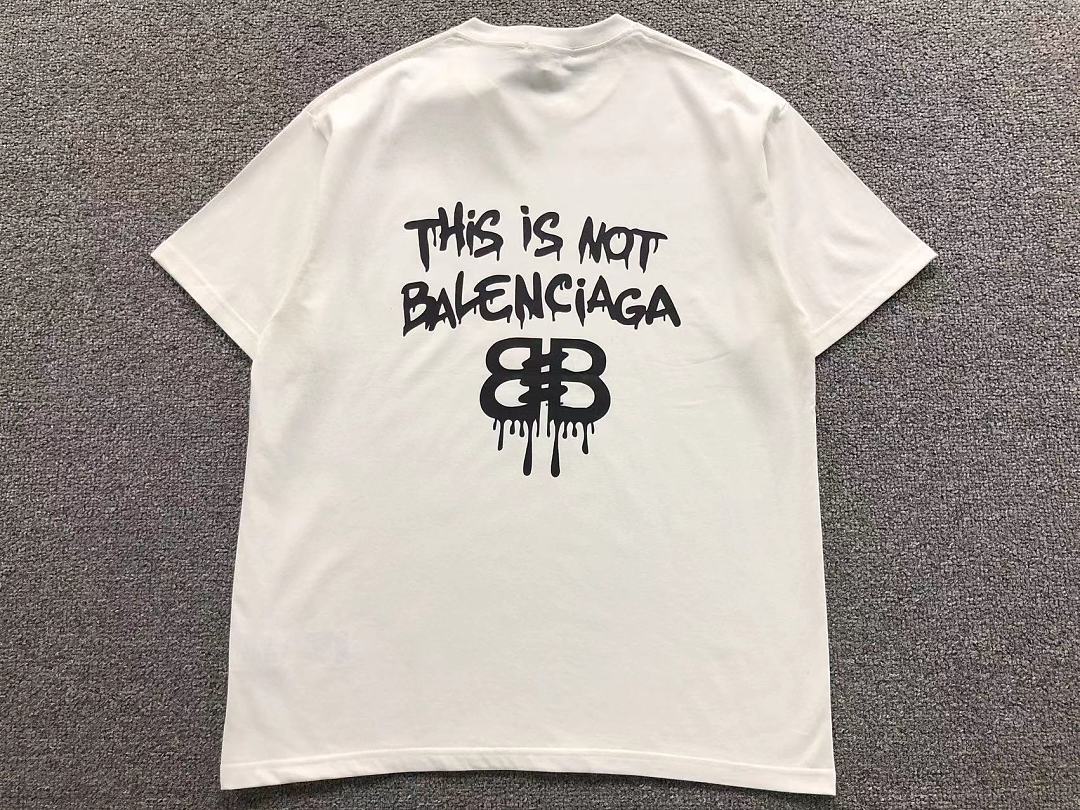 Balenciaga 115 B⭐L⭐⭐⭐IA⭐A T-SHIRT 22051324172 (Im 170Cm 60Kg I Wear Size L In The Phot) - Image 7