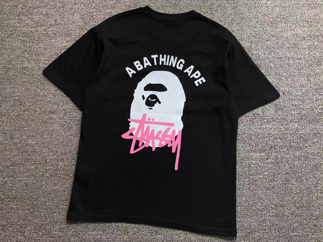 Bape 85 BAPE STUSSY T-SHIRT 3111050321 (Im 170Cm 60Kg I Wear Size M In The Phot) - Image 7