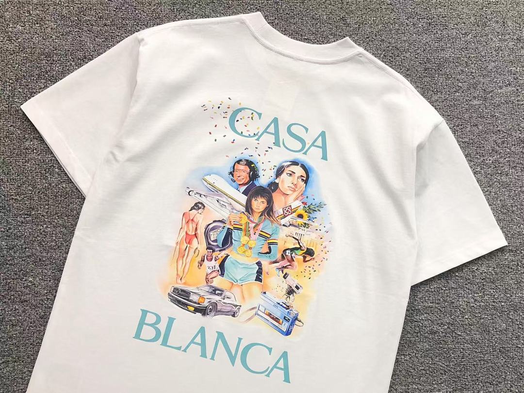 Casablanca 98 CASABLANCA T-SHIRT 2161120125 (Im 170Cm 60Kg I Wear Size S In The Phot) - Image 9