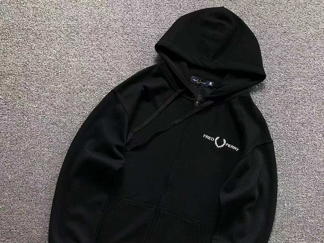 Unbranded 215 FRED PERRY HOODIE 2111180901 (Im 170Cm 60Kg I Wear Size M In The Phot) - Image 9