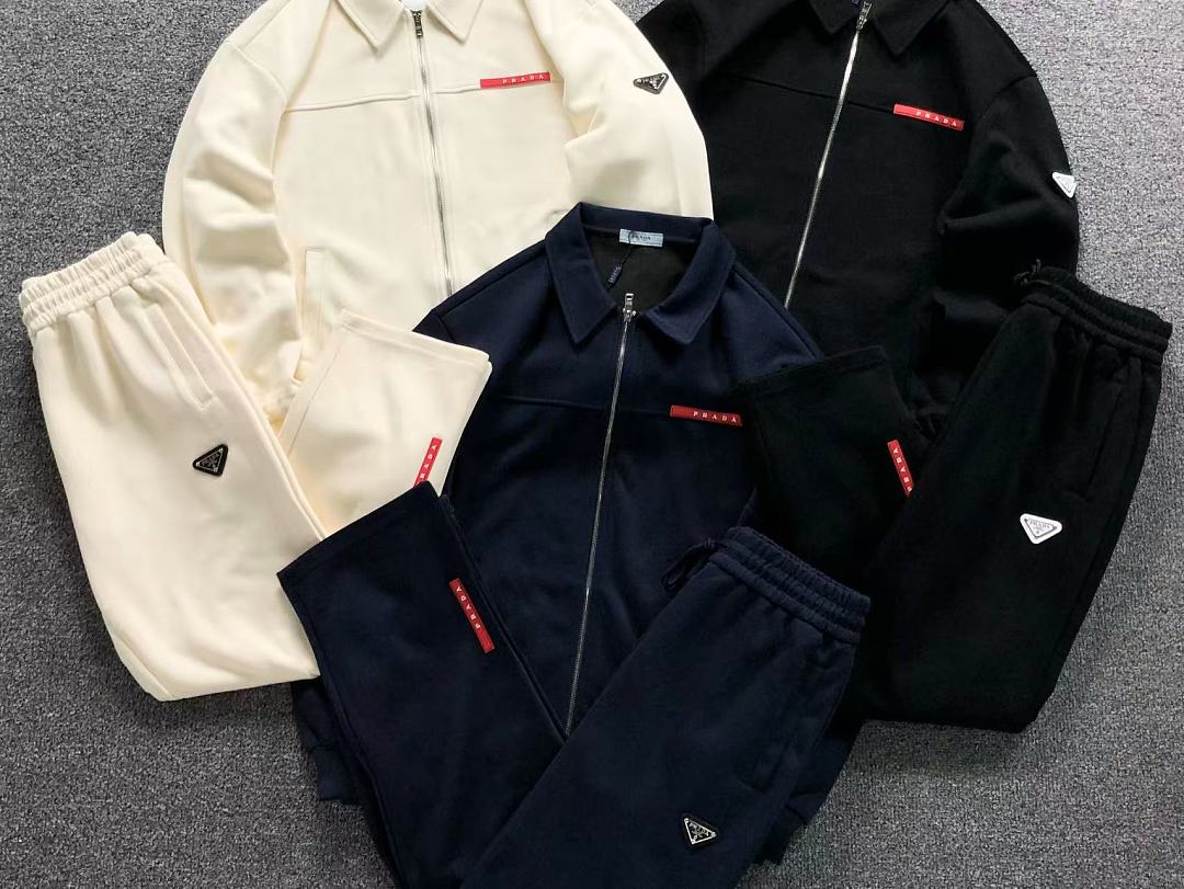 Prada 398 P⭐A⭐A HOODIE TROUSERS 52090307147 (Im 170Cm 60Kg I Wear Size M In The Phot) - Image 7