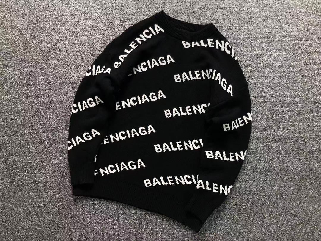 Balenciaga 188 B⭐L⭐⭐⭐IA⭐A SWEATER 128290860 (Im 170Cm 60Kg I Wear Size S In The Phot)
