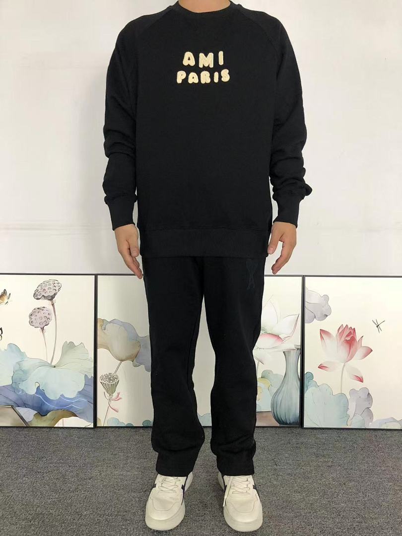 AMI 108 AMI HOODIE 59190788 (Im 170Cm 60Kg I Wear Size M In The Phot) - Image 3