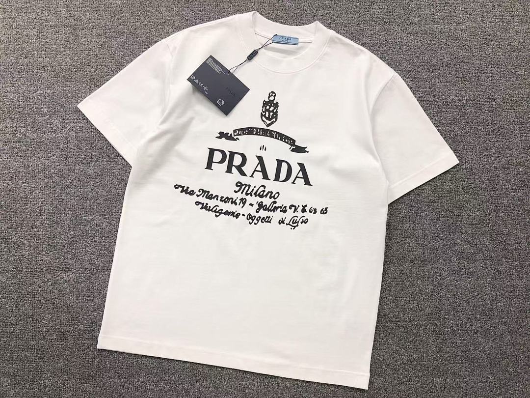 Prada 108 P⭐A⭐A T-SHIRT 411132421 (Im 170Cm 57Kg I Wear Size M In The Phot) - Image 16