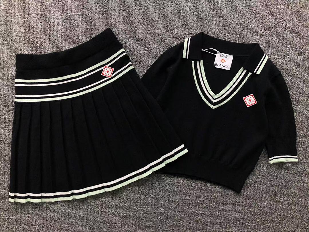 Casablanca 265 CASABLANCA SWEATER FEMAIE STYIE POLO SHORT - Image 4