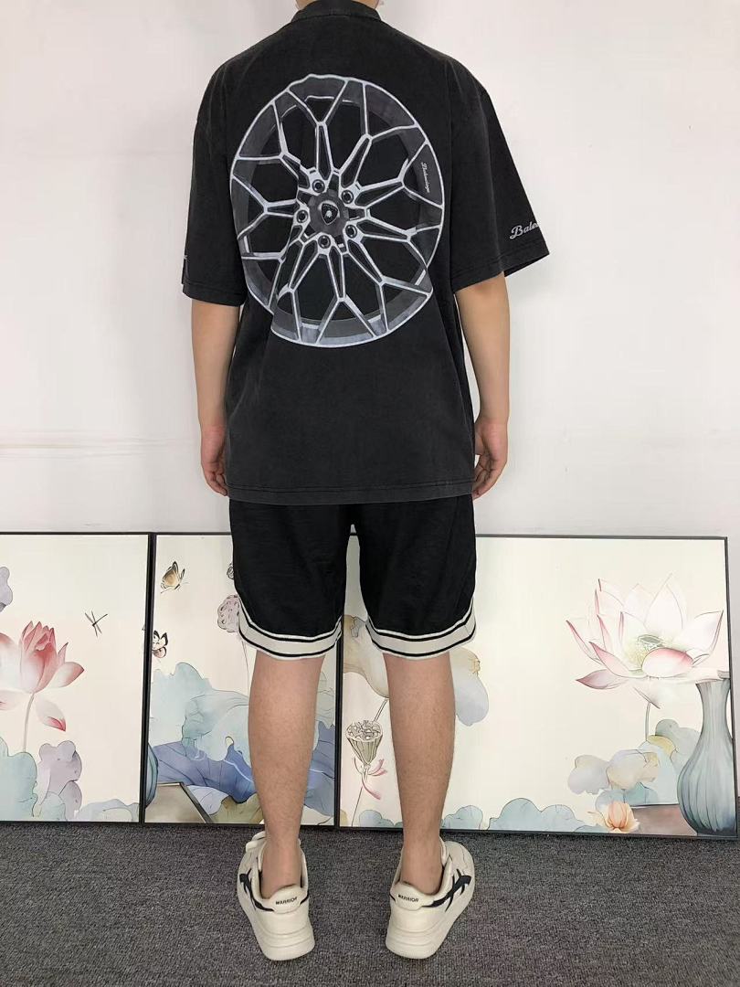 Balenciaga 128 B⭐L⭐⭐⭐IA⭐A T-SHIRT 3108081721 (Im 170Cm 60Kg I Wear Size S In The Phot) - Image 4