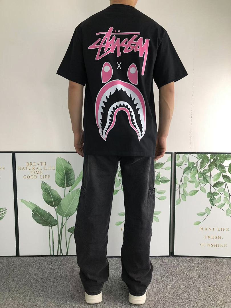 Bape 78 BAPE STUSSY T-SHIRT 411181142 (Im 170Cm 57Kg I Wear Size S In The Phot) - Image 4