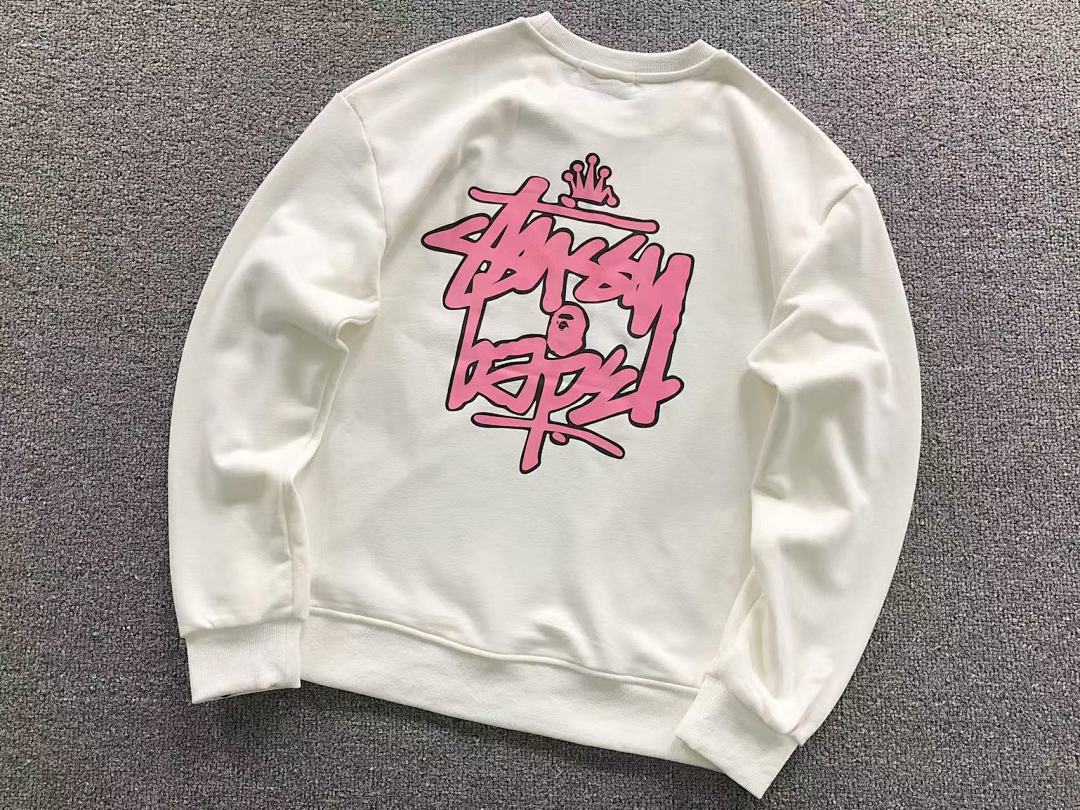 Bape 125 BAPE STUSSY HOODIE 4111281517 (Im 170Cm 55Kg I Wear Size S In The Phot) - Image 12