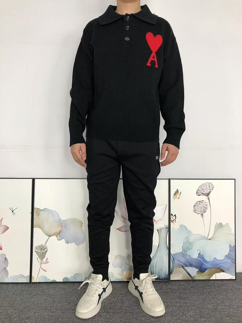 AMI 178 AMI SWEATER 4106190677 (Im 170Cm 60Kg I Wear Size S In The Phot) - Image 3