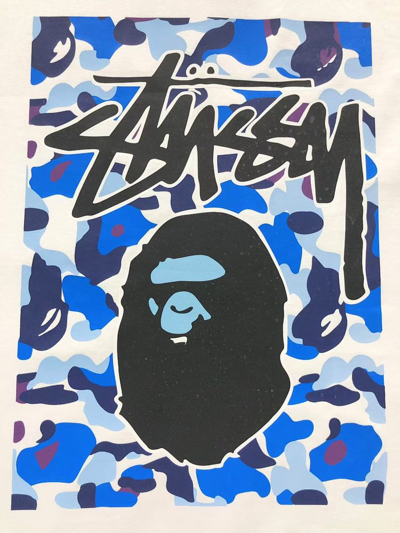Bape 79 BAPE STUSSY T-SHIRT 411183542 (Im 170Cm 57Kg I Wear Size S In The Phot) - Image 24