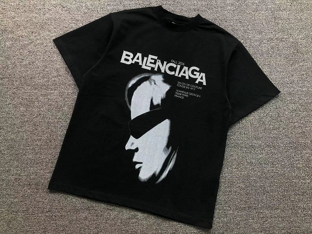 Balenciaga 118 B⭐L⭐⭐⭐IA⭐A T-SHIRT 42061326156 (Im 170Cm 60Kg I Wear Size 1 In The Phot) - Image 6