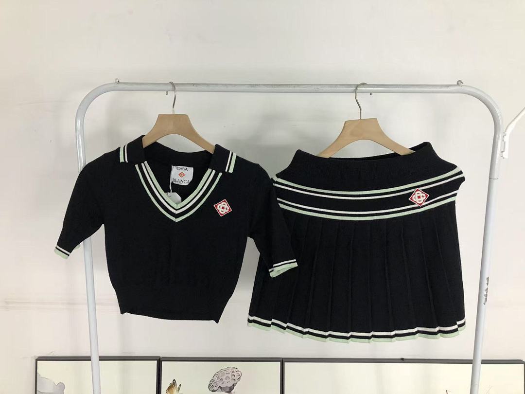 Casablanca 265 CASABLANCA SWEATER FEMAIE STYIE POLO SHORT - Image 25