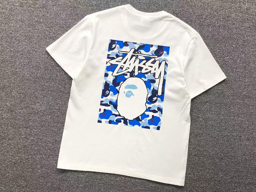 Bape 79 BAPE STUSSY T-SHIRT 411183542 (Im 170Cm 57Kg I Wear Size S In The Phot) - Image 25