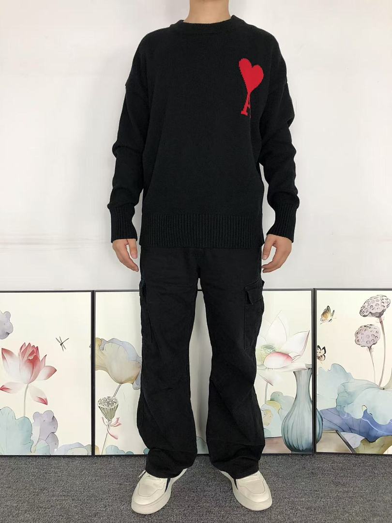 AMI 168AMI SWEATER 4106240777 (Im 170Cm 60Kg I Wear Size S In The Phot) - Image 3