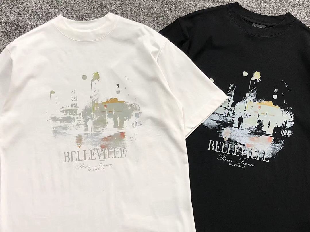 Balenciaga 95 B⭐L⭐⭐⭐IA⭐A T-SHIRT 502171181 (Im 170Cm 57Kg I Wear Size 1 In The Phot) - Image 6