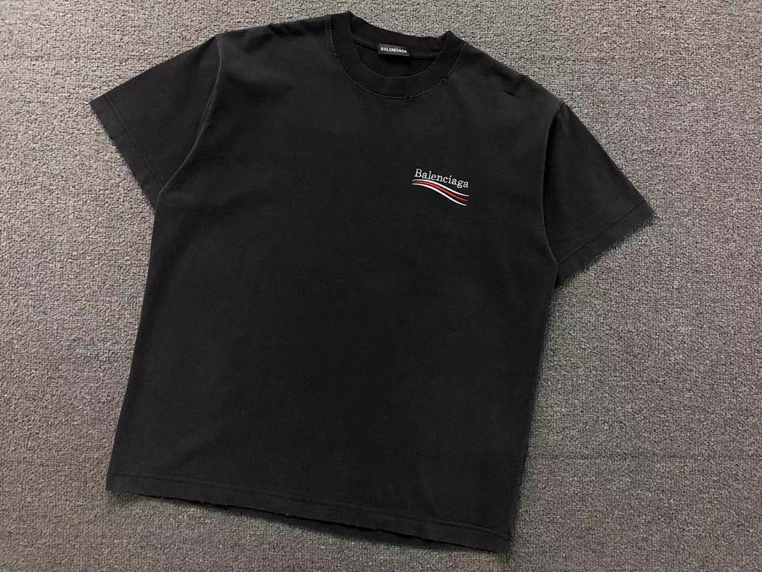 Balenciaga 118 B⭐L⭐⭐⭐IA⭐A T-SHIRT 42013113133 (Im 170Cm 60Kg I Wear Size 2XL In The Phot) - Image 16