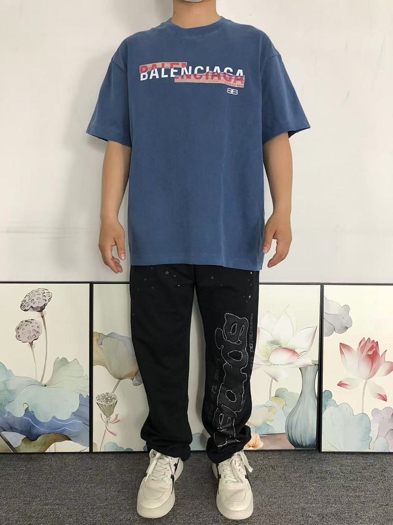 Balenciaga 158 B⭐L⭐⭐⭐IA⭐A T-SHIRT 2203263801 (Im 170Cm 60Kg I Wear Size M In The Phot) - Image 3